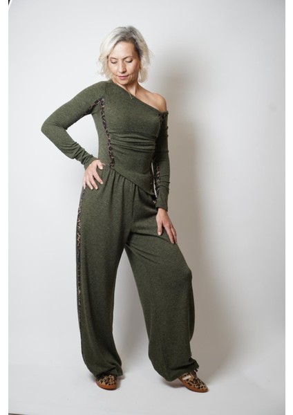 Leopar Biyeli Triko Takım fiyatları