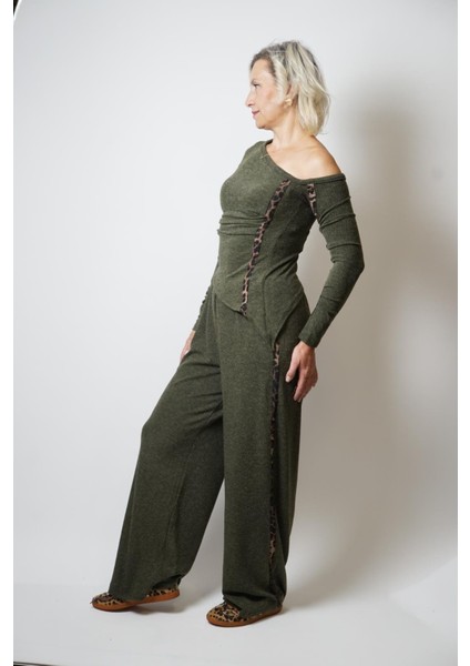 Leopar Biyeli Triko Takım fırsatları