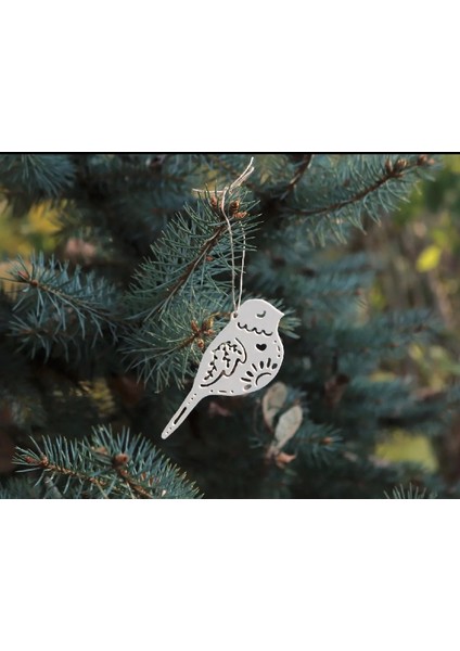 10 Adet Yılbaşı Ağacı Süsü Beyaz Noel Yeni Yıl modelleri