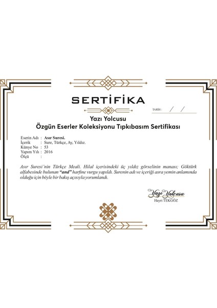 Asır Suresi–türkçe
