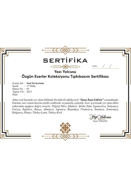 17 Dilde Seni Seviyorum Tablo