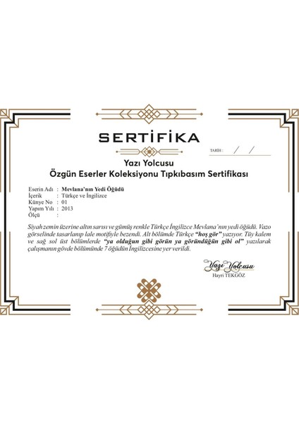 Mevlana’nın Yedi Öğüdü indirimleri
