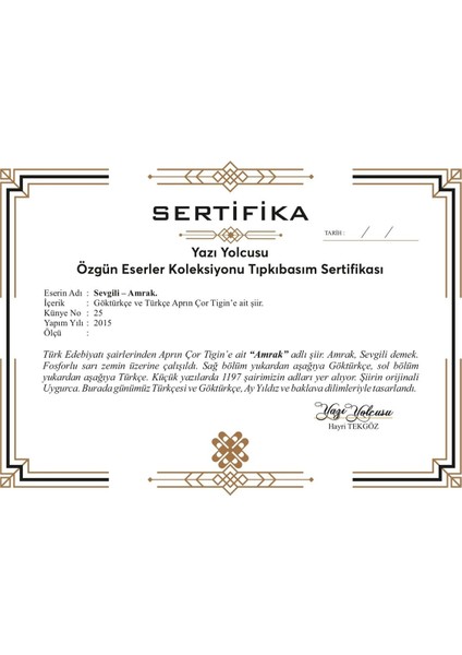 Aprın Çor Tigin’in Şiiri