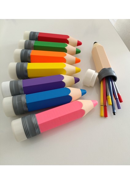 Kalem Şeklinde Kalemlik (SARI)