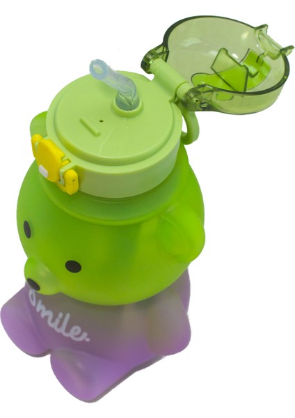 Matara Ayıcıklı Sevimli Matara 800 ml Yeşil