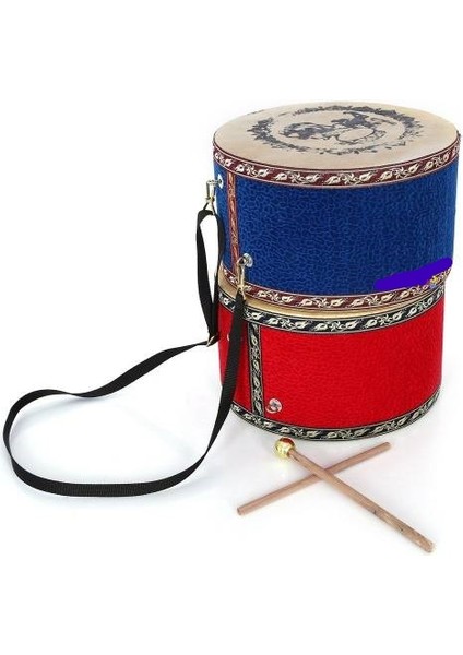 Çocuk Davulu Hayvan Derili 17CM +2 Tokmak
