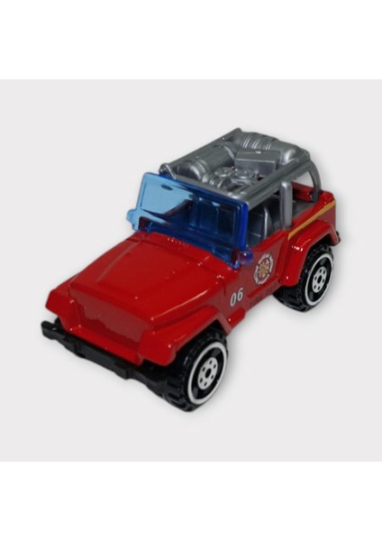 Küçük Metal Itfaiye Araçları 7 cm - Jeep
