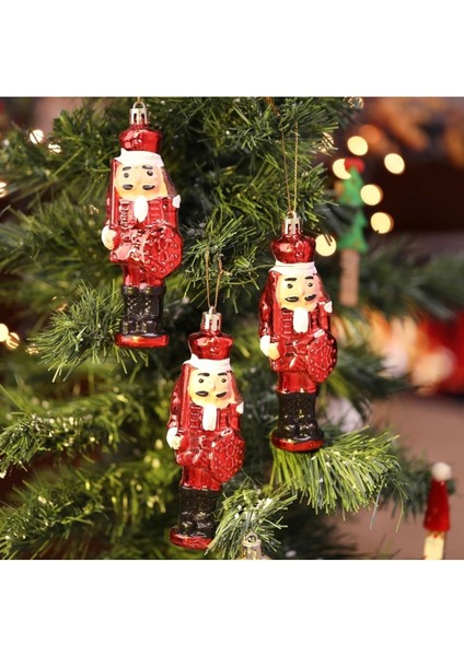 3 Adet Fındıkkıran Asker (7 Cm) Nutcracker Çam Ağacı Süsü Yılbaşı Doğum Günü Parti Süslemeleri fırsatları