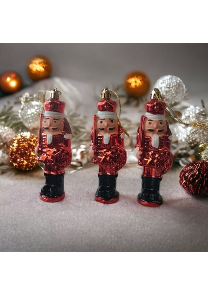 3 Adet Fındıkkıran Asker (7 Cm) Nutcracker Çam Ağacı Süsü Yılbaşı Doğum Günü Parti Süslemeleri indirimleri