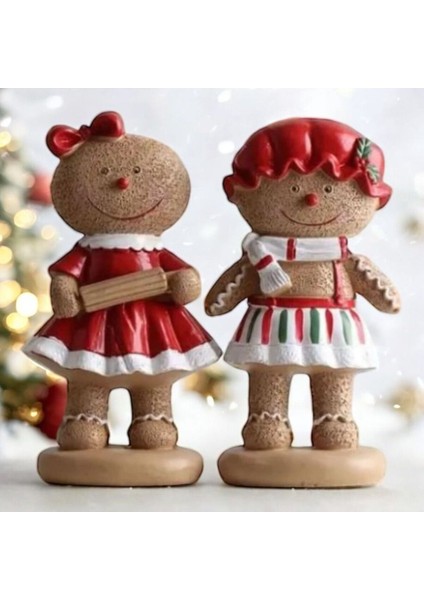 Yeni Yıl Temalı Kurabiye Figur Aksesuar Yeni Yıl Etkinlik Kurabiye Adam Taş Boyama Yılbaşı Deko