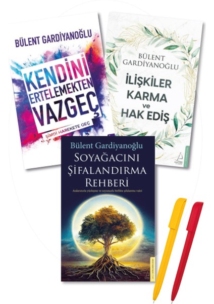 Kendini Ertelemekten Vazgeç - Soyağacını Şifalandırma Rehberi – İlişkiler, Karma ve Hak Ediş 3 Kitap - Bülent Gardiyanoğlu