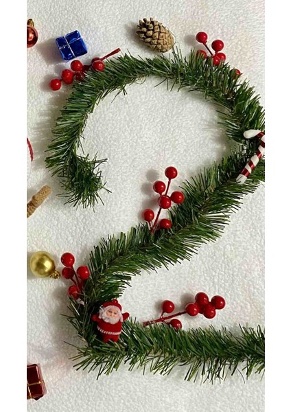 Yılbaşı 10 Metre Çam Garland Yeşil Sarmal Tel