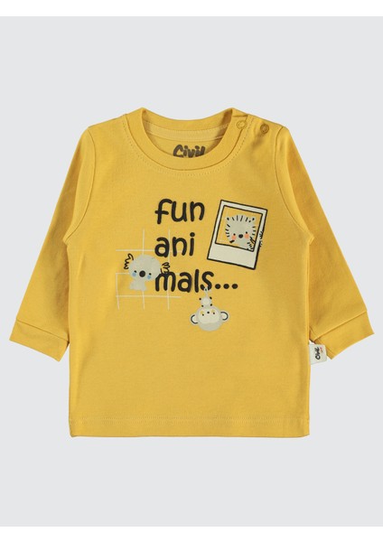 Erkek Bebek 2'li Sweatshirt 6-18 Ay Hardal modelleri