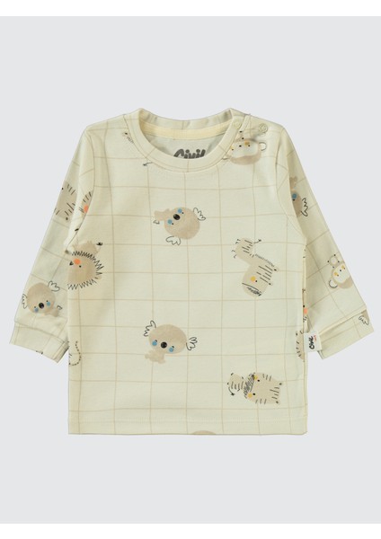 Erkek Bebek 2'li Sweatshirt 6-18 Ay Hardal fırsatları