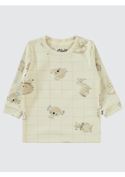 Erkek Bebek 2'li Sweatshirt 6-18 Ay Kahve fırsatları