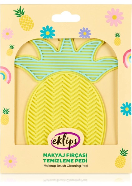 Eklips Makyaj Fırçası Temizleme Pedi Ananas