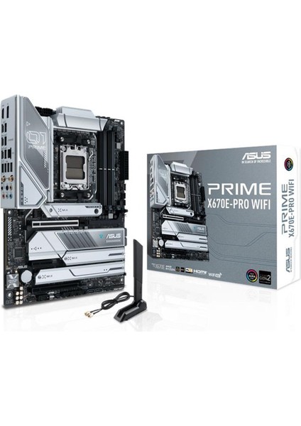 PRIME X670E-PRO WIFI DDR5 6400MHZ 1XHDMI 1XDP 4XM.2 USB 3.2 ATX AM5 (AMD AM5 RYZEN 7000 SERİSİ İLE UYUMLU)