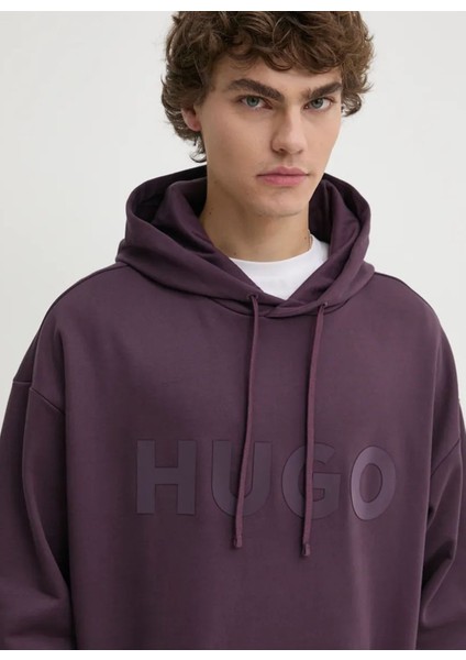 Kapüşon Yaka Mor Erkek Sweatshırt 50529090_DITCHLE modelleri