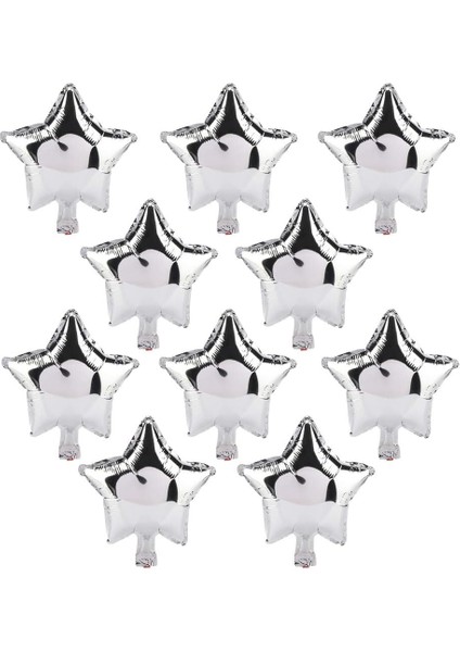 Adet Yıldız Şeklinde Folyo Balon, 25 cm (10") Yıldızlı Balon, Doğum Günü, Açık Havada, Parti, Düğün Dekorasyonu, Balon, Düğün Veya Nişan Kutlaması, Kutlama, Tatil Dekorasyonu Için