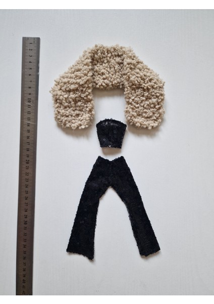 Oyuncak Bebekler Için 3'lü Kıyafet Seti (Boyutları Barbie Oyuncak Bebekler Için Uygundur)