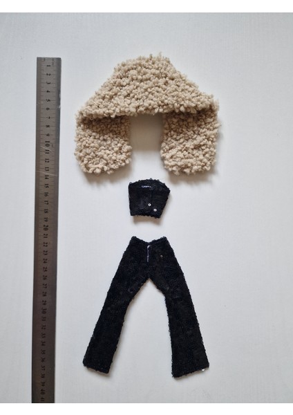 Oyuncak Bebekler Için 3'lü Kıyafet Seti (Boyutları Barbie Oyuncak Bebekler Için Uygundur)