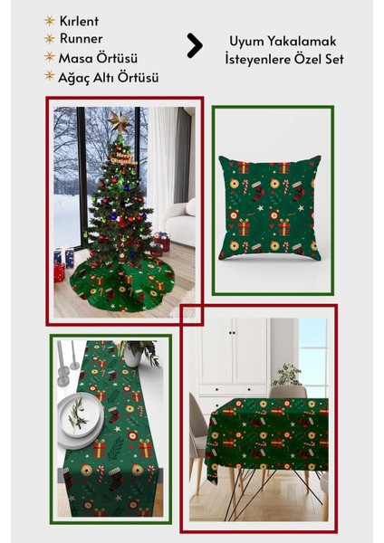 Yeşil Yılbaşı Çam Ağacı Altı Örtüsü 68X68CM AO13 fiyatları