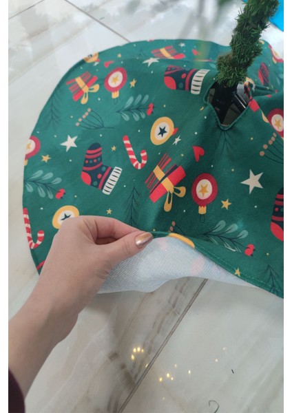 Yeşil Yılbaşı Çam Ağacı Altı Örtüsü 68X68CM AO13 fırsatları