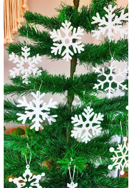 Yılbaşı Ağacı Beyaz Kar Tanesi Süsleri 12'li Kar Tanesi fiyatları
