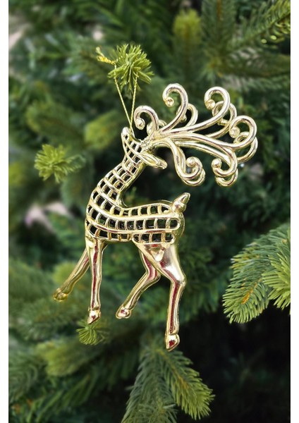 Gold Geyik Yılbaşı Ağacı Süsü Lüks Geyik Yılbaşı Ağaç Süsü Tekli fiyatları