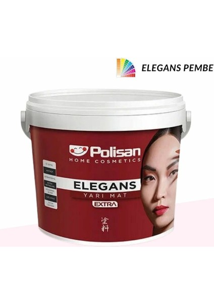 Elegans Extra Yarı Mat Elegans Pembe 7,5 lt