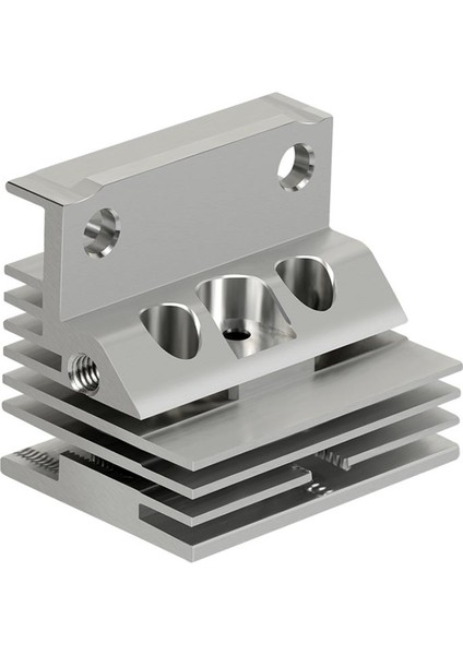 Creality K1C-K1-K1 Max Extruder Alüminyum Soğutucu Blok Heatsink-Unicorn Nozzle Uyumlu Yeni Versiyon