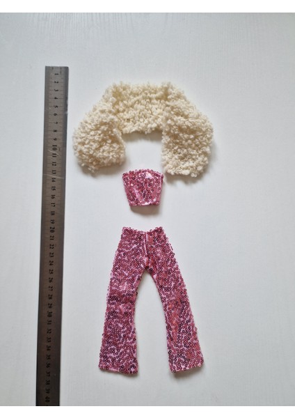 Barbie Oyuncak Bebek Için 3 Lü Kıyafet Takımı