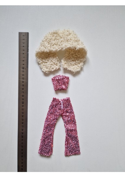 Barbie Oyuncak Bebek Için 3 Lü Kıyafet Takımı