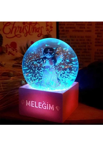 Meleğim Işıklı Kar Küresi