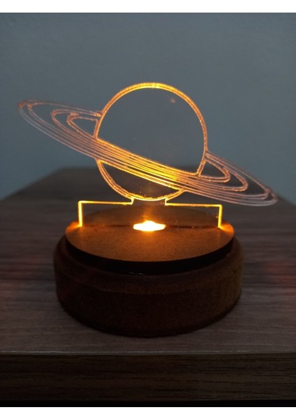 Işıklı Pleksi Küre, Ahşap Taban, 3D Dekor ve Hediye Seçeneği modelleri