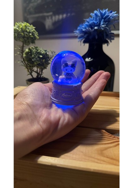 Işıklı 7cm Panda Kar Küresi, Pembe, Dekoratif Hediye fırsatları