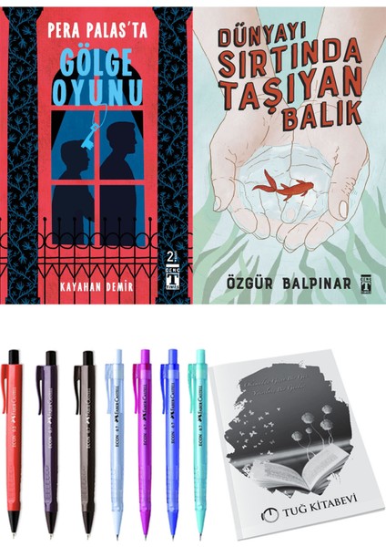 Dünyayı Sırtında Taşıyan Balık ve Pera Palas'ta Gölge Oyunu 2'li Set - Kalem