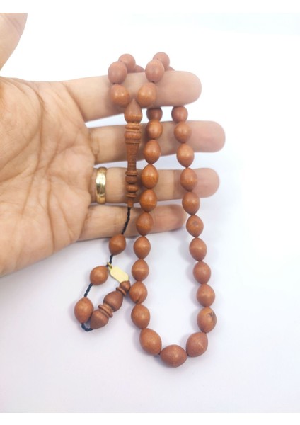 Mustafa Uysal Usta Eseri Iri Boy Kuru Torna El Işi Şimşir Ağacı Tesbih Sertifikalı 6456 fırsatları