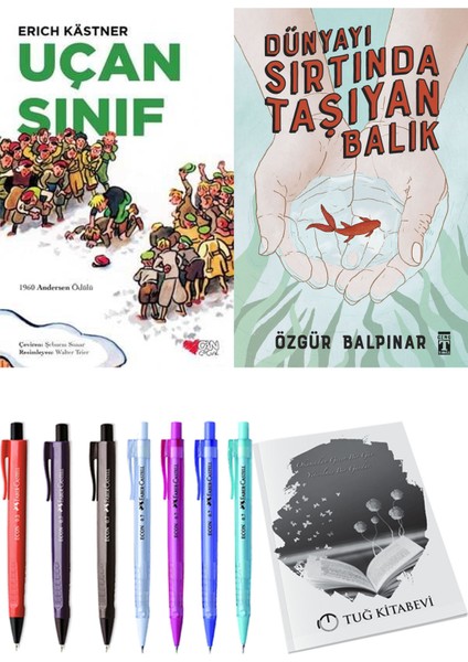 Dünyayı Sırtında Taşıyan Balık ve Uçan Sınıf 2'li Set - Kalem