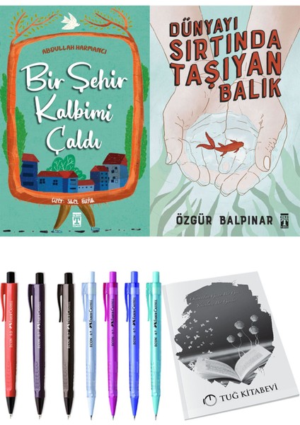 Dünyayı Sırtında Taşıyan Balık ve Bir Şehir Kalbimi Çaldı 2'li Set - Kalem