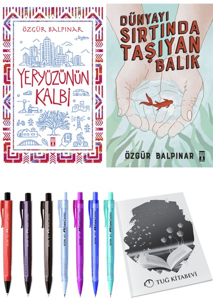 Dünyayı Sırtında Taşıyan Balık ve Yeryüzünün Kalbi 2'li Set - Kalem