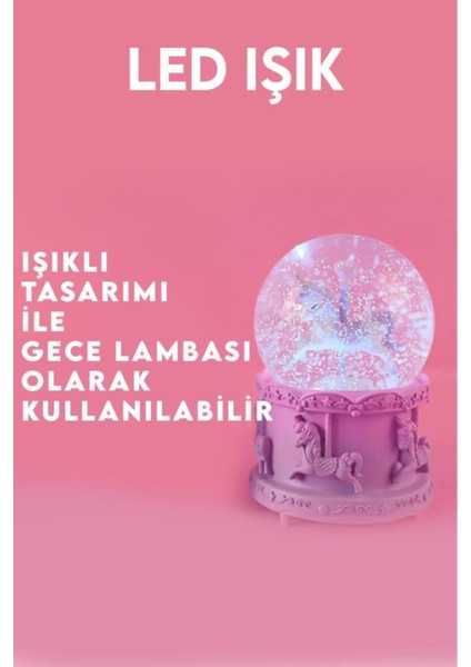 Unicorn Tasarımlı Işıklı Kar Küresi fırsatları