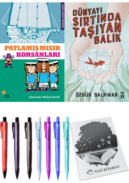 Dünyayı Sırtında Taşıyan Balık ve Patlamış Mısır Korsanları 2'li Set - Kalem