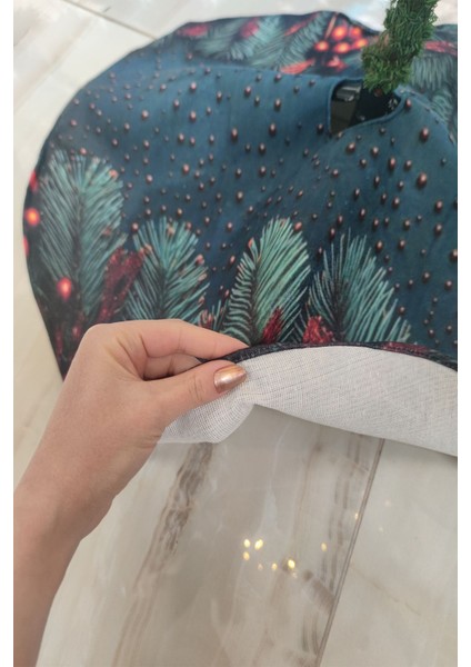 Antrasit Yılbaşı Çam Ağacı Altı Örtüsü 68X68CM AO18 fırsatları