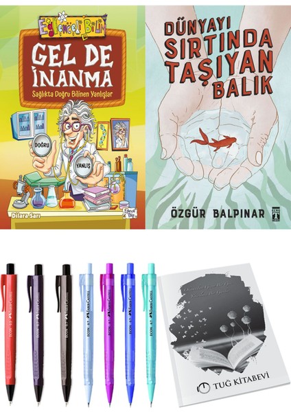 Dünyayı Sırtında Taşıyan Balık ve Gel de İnanma 2'li Set - Kalem
