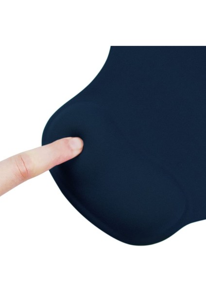 Lacivert Bilek Destekli Ergonomik Kaymaz Taban Mousepad