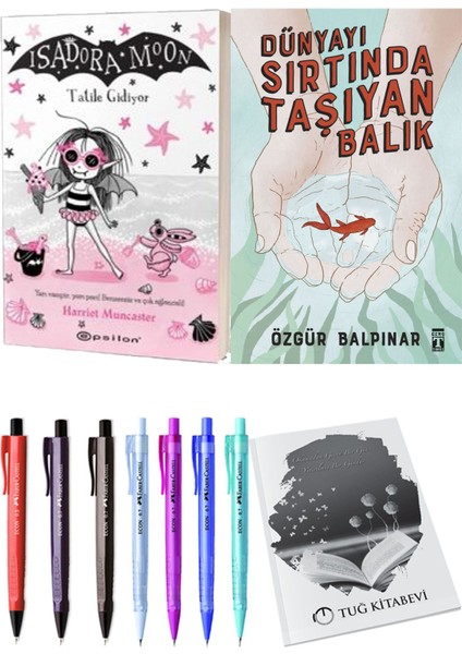 Dünyayı Sırtında Taşıyan Balık ve Isadora Moon 11 Tatile Gidiyor 2'li Set - Kalem