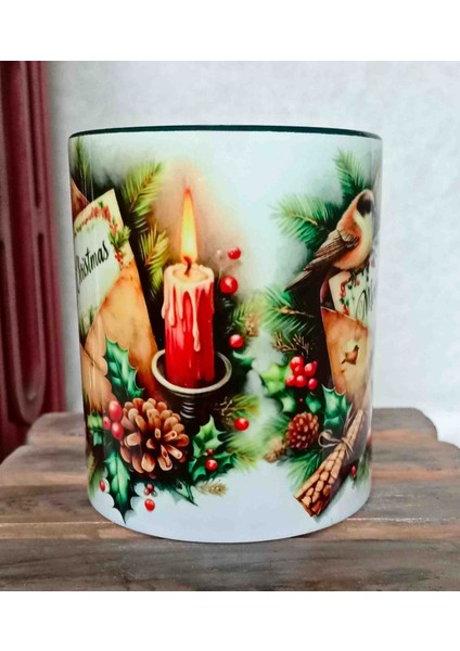 Eski Mektup Yılbaşı Özel Vintage Baskı Porselen Kupa fiyatları