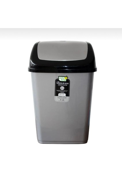 Fantastik Sallanır Kapak Plastik Banyo Mutfak Çöp Kovası Kutusu 5 Lt ROYALEKS-E241