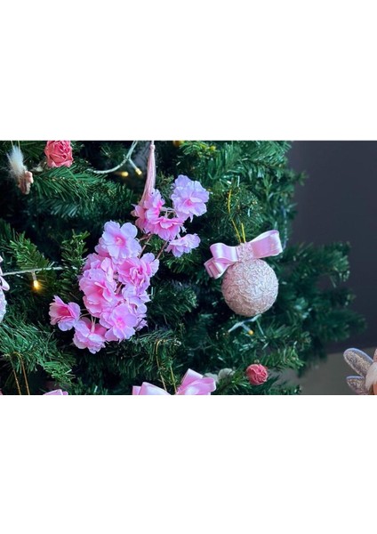 Fransız Dantelli Yılbaşı Çam Ağacı Topu fiyatları